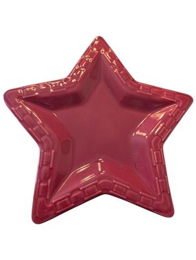 Longaberer Red Star Shaped Dish